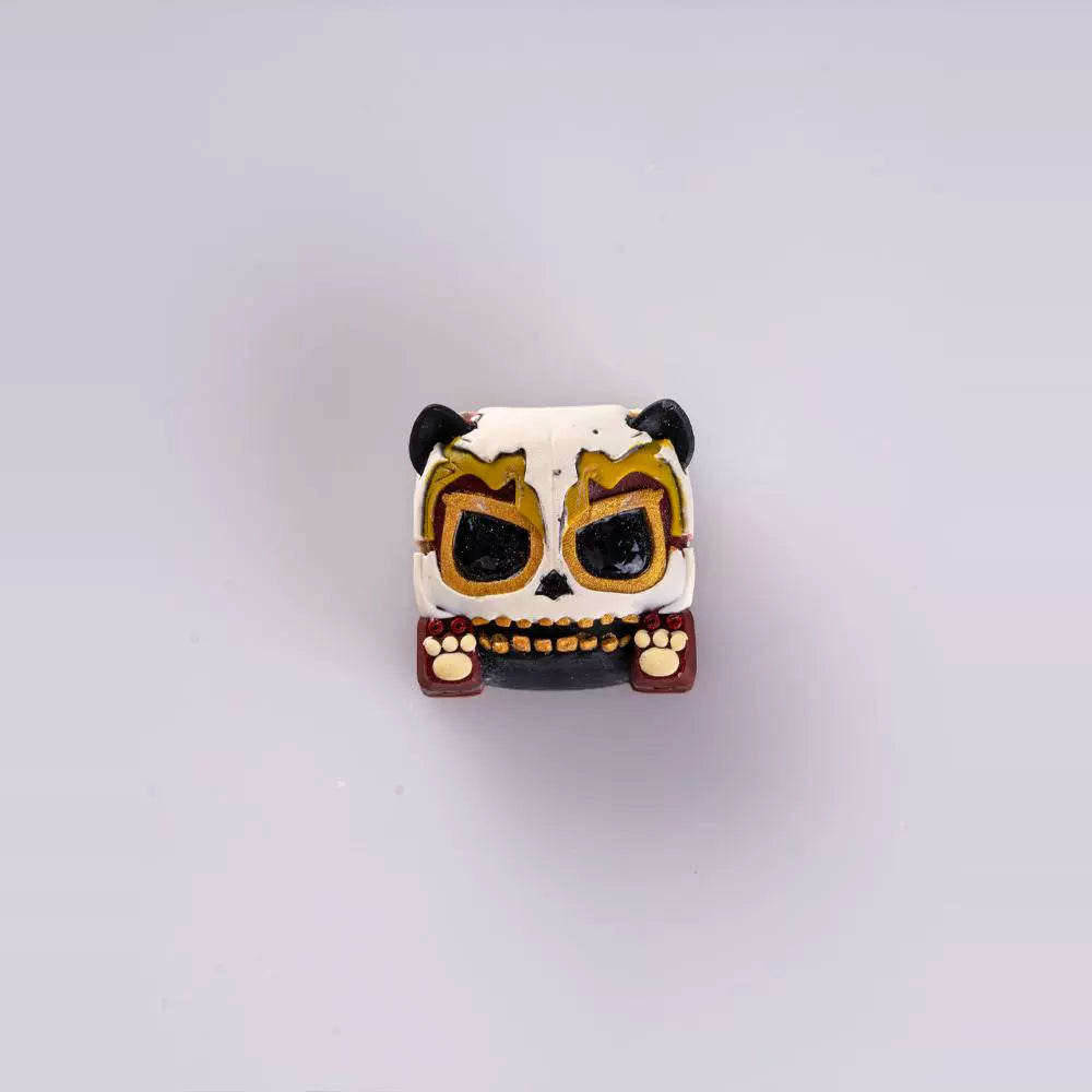 Evil Panda Artisankeycaps keycaps, personalized keycaps, transparent eyes, multi-color resin molding