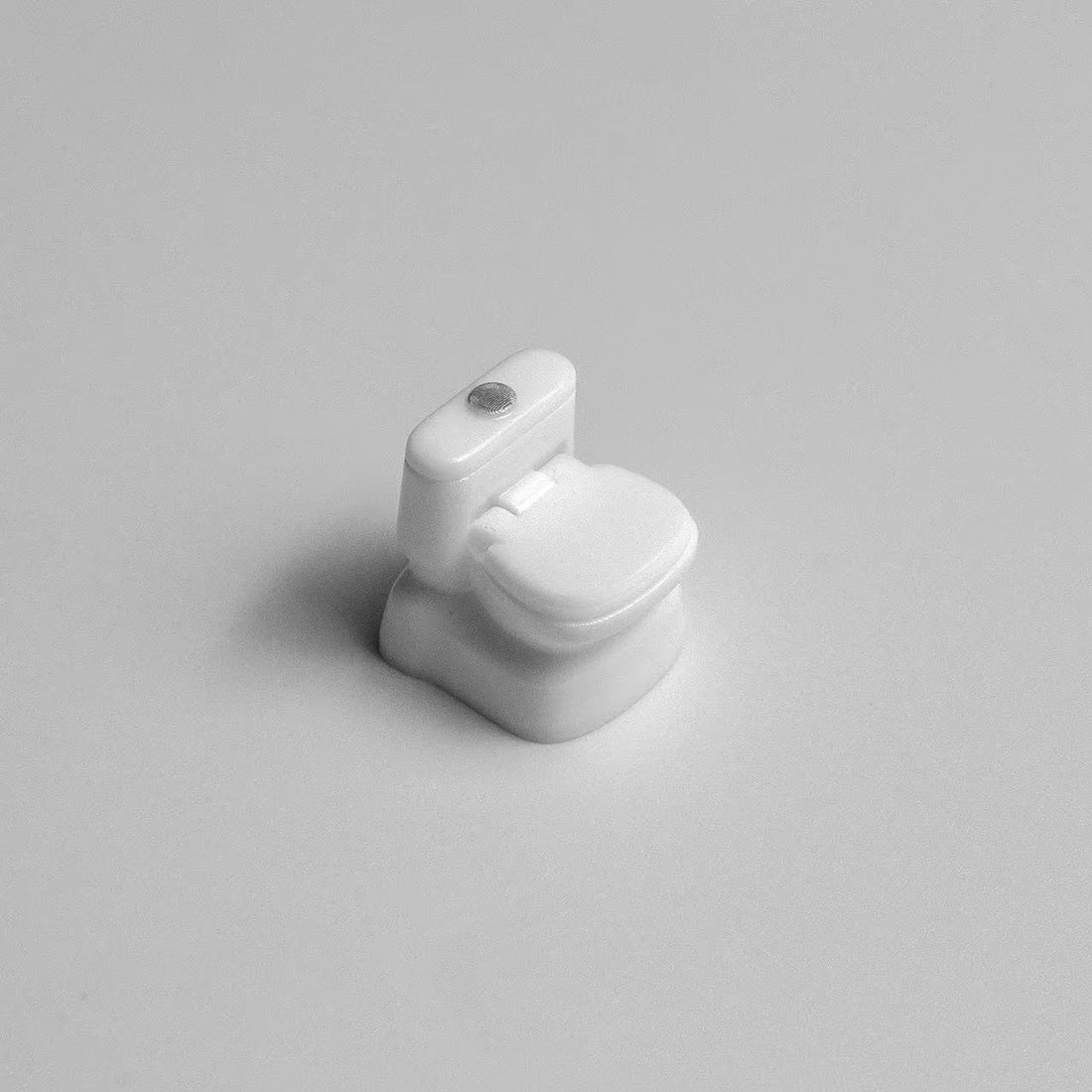 Toilet (with openable lid), personalized and creative keycap made of ABS material, DIY mechanical keyboard with transparent keys