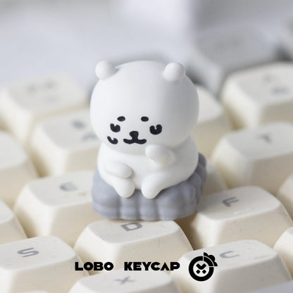 Chiikawa, Chiikawa! Theme self deprecating bear personality resin art keycap