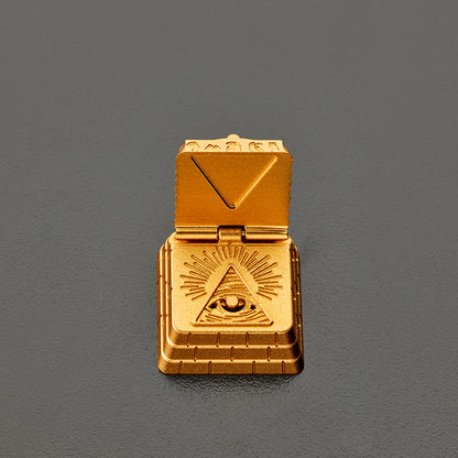 Egyptian Pharaoh Personalized Creative Metal Keycaps, Foldable Personalized Keycaps, Decorative Keycaps