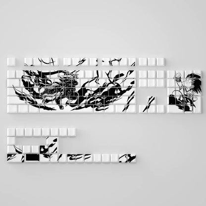Son Goku, Mankeycap original factory side engraved transparent PBT side transparent personalized keycap set