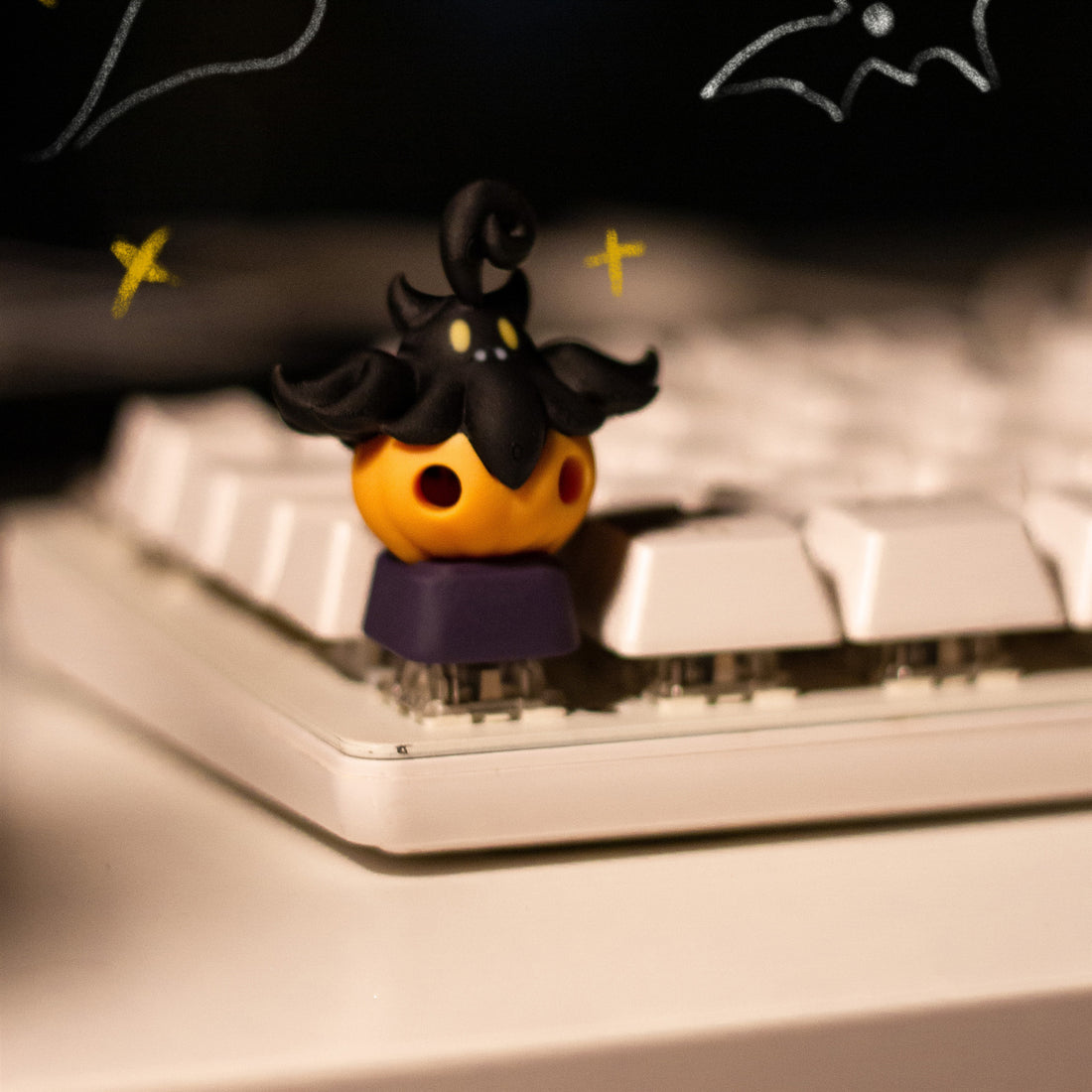 Pumpkin Monster, Resin Keycaps, Personalized Decorative Keycaps, Halloween Theme Keycaps