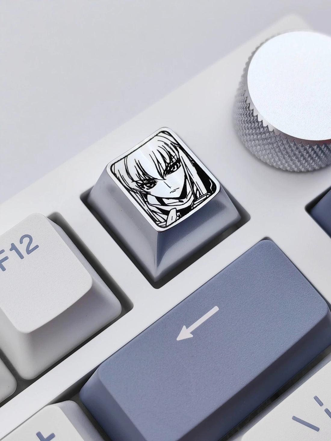CODE GEASS Lelouch of the Rebellion，C.C.， Zinc alloy personalized keycaps, anime keycaps, mechanical keyboard decorative keycaps
