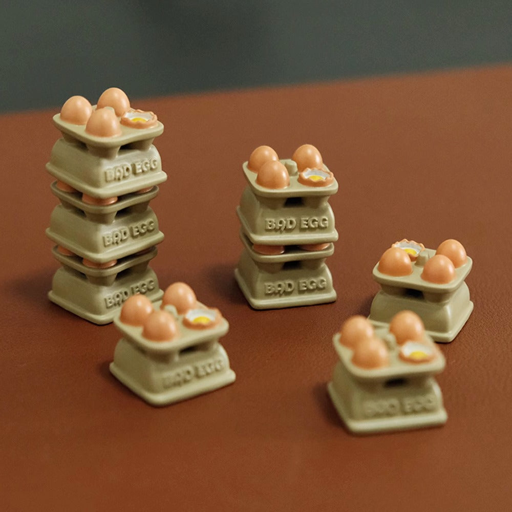A plate of eggs original keycaps cute personality keycaps