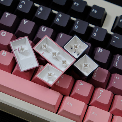 Blackberry Bean Paste Gradient Mechanical Keyboard Keycaps ABS Two Color Customized Original Factory Height Set Keycaps