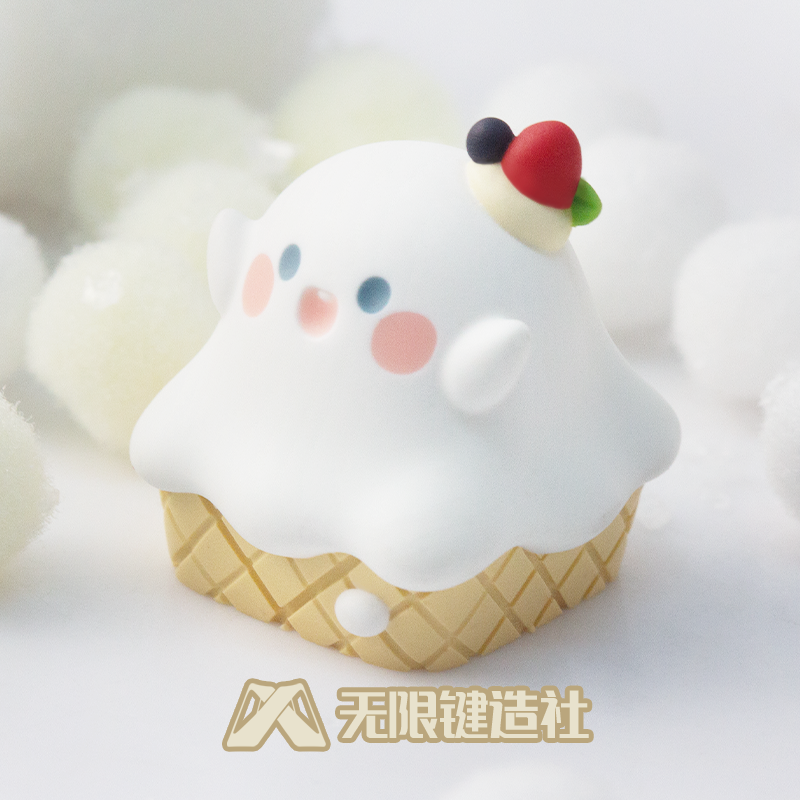 Ghost Egg Tube Cute Keycaps Original Personalized Custom Resin Mechanical Keyboard Keycaps