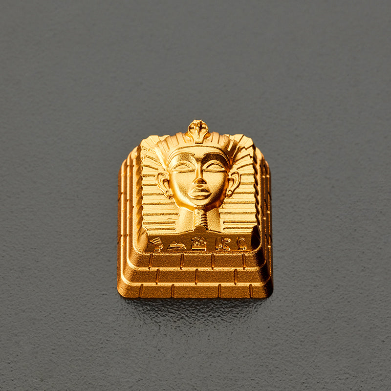 Egyptian Pharaoh Personalized Creative Metal Keycaps, Foldable Personalized Keycaps, Decorative Keycaps