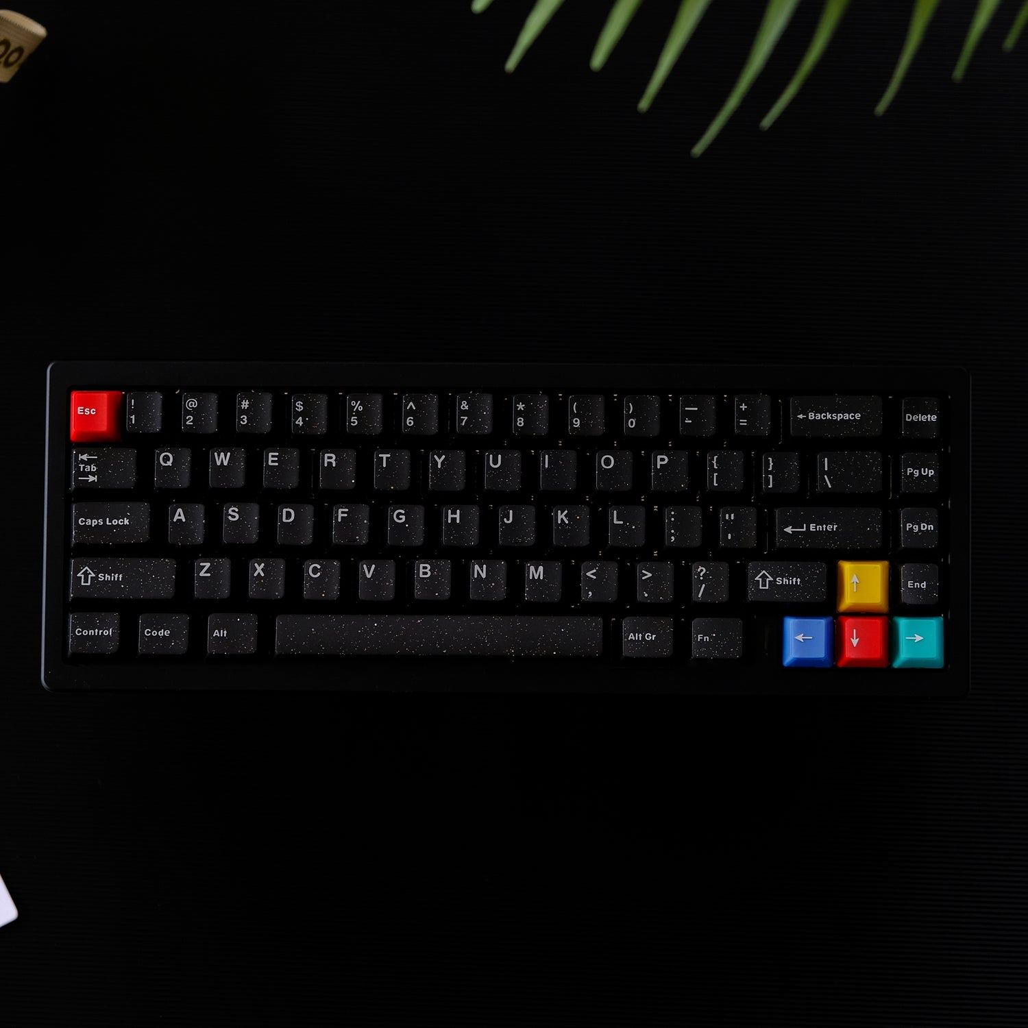 Neon neon glitter semi transparent magnetic axis mechanical keyboard keycap ABS two-color customized original factory