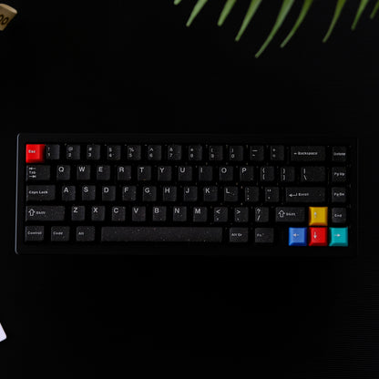 Neon neon glitter semi transparent magnetic axis mechanical keyboard keycap ABS two-color customized original factory