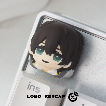 The King’s Avatar， Multi colored resin molded personalized keycaps, keyboard decorative keycaps