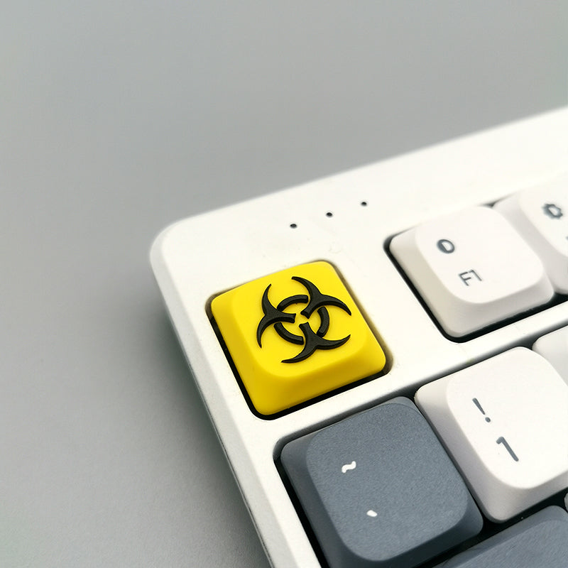 Biochemical weapon logo, adapted to the highly personalized keycaps of NuPhy Air switches. Decorative keycaps