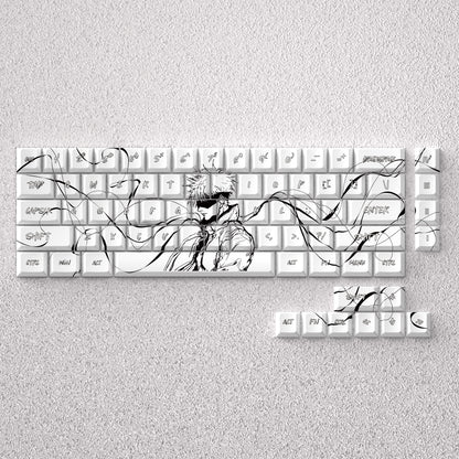 Gojo Satoru keycap anime theme factory height PBT positive fitting 60 65 68