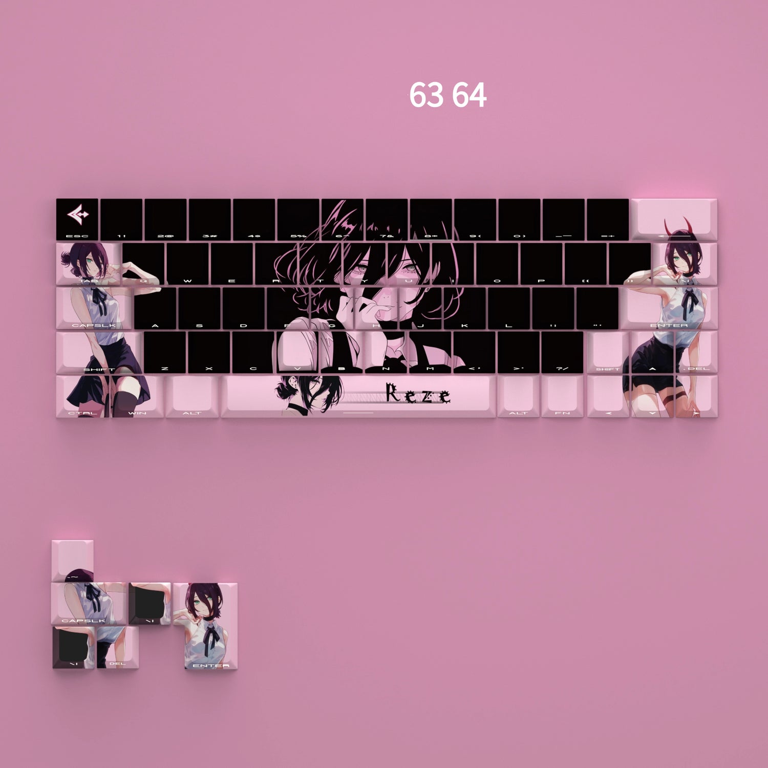 Chainsaw Man，Reze， Animation anime original height PBT suit keycap, decorative keycap