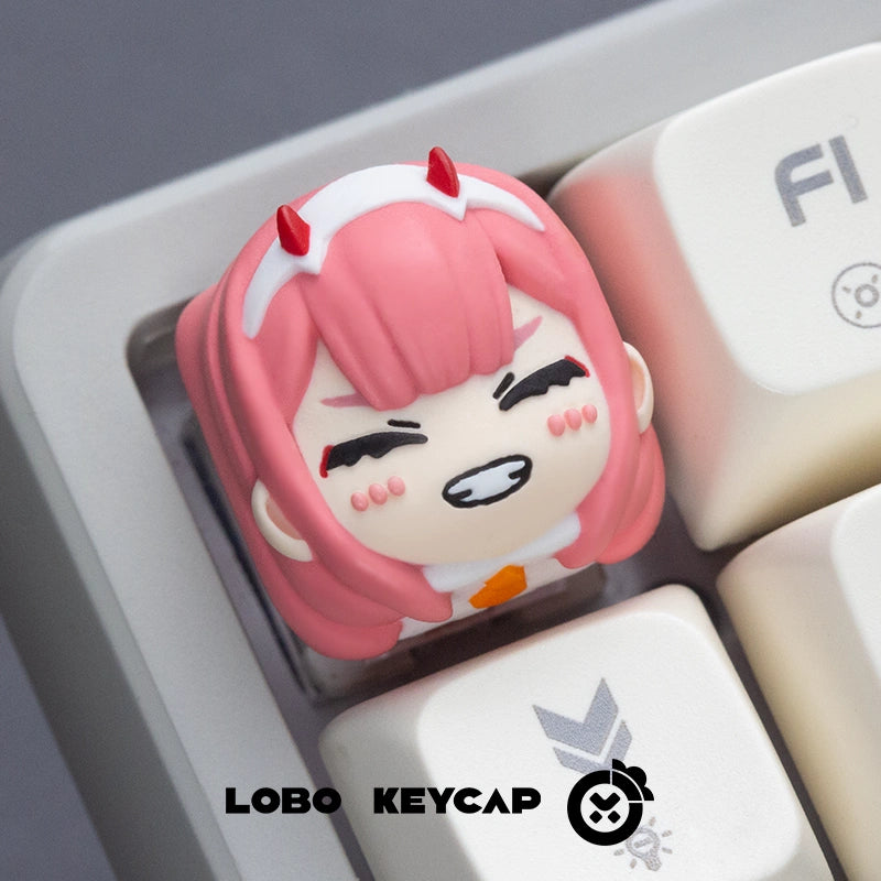 Darling Keyboard DARLING IN THE FRANXX, 02zero two resin keycaps mechanical keyboard ke ...