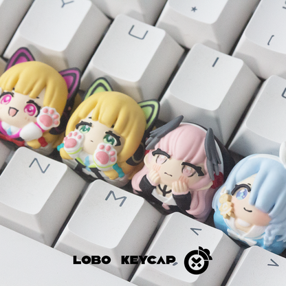 Blue Archive！ Theme keycaps, personalized resin mechanical keyboards, artistic keycaps