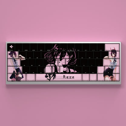 Chainsaw Man，Reze， Animation anime original height PBT suit keycap, decorative keycap