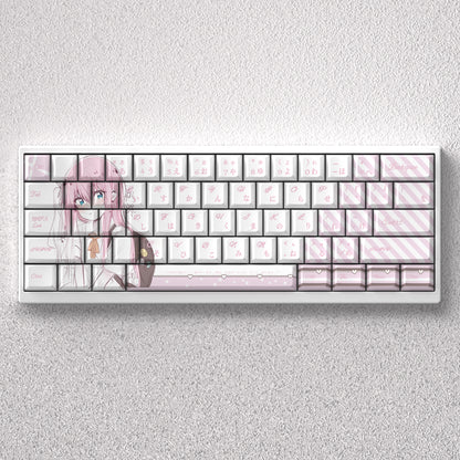 Gotoh Hitori keycap, original height, anime engraving, opaque PBT, 60 65 68 keyboard