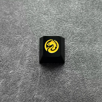 Dragon Totem Personalized Colored Metal Keycaps Original Factory R4 High Aluminum Alloy CNC Customized Mechanical Keyboard Keycaps