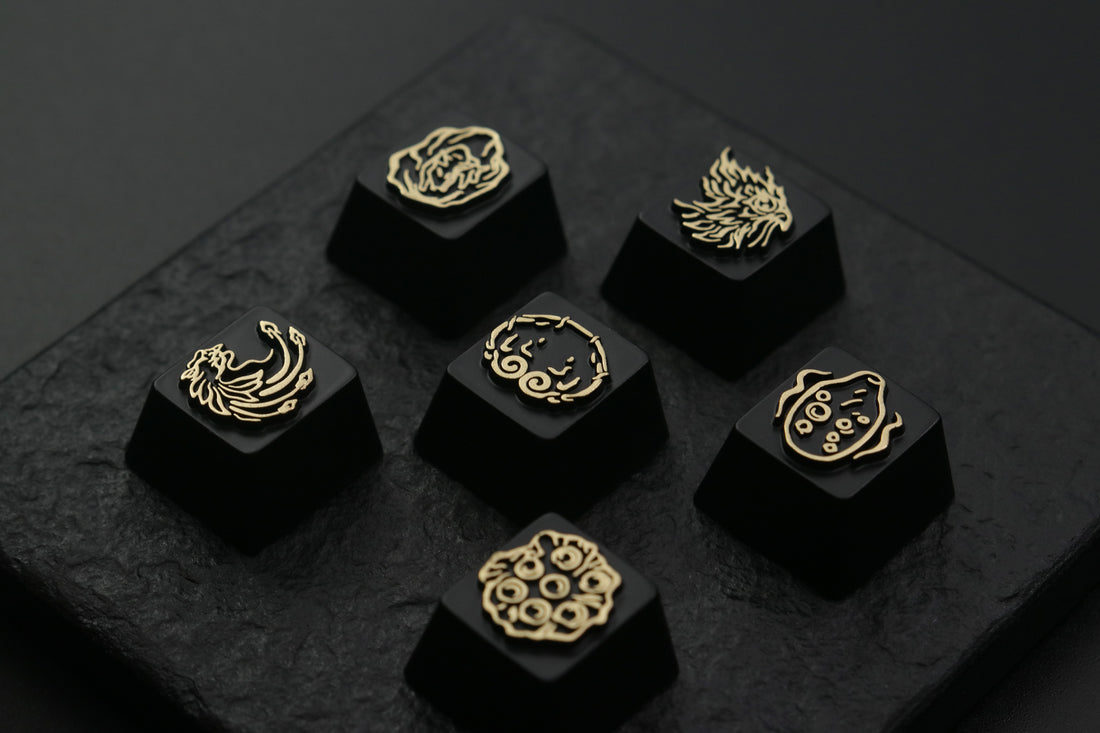 Black Myth: Wukong，six senses logo， Aluminum alloy personalized keycaps, keyboard decorative keycaps