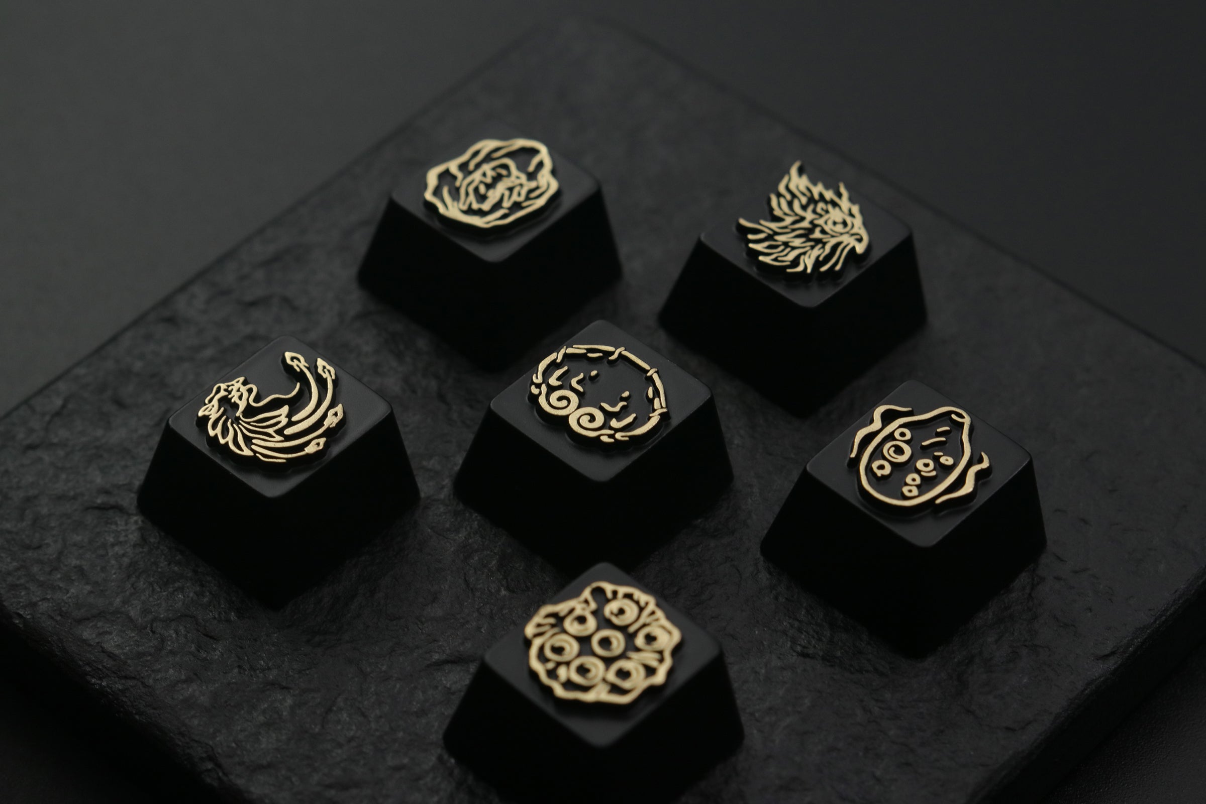 Black Myth: Wukong，six senses logo， Aluminum alloy personalized keycaps, keyboard decorative keycaps
