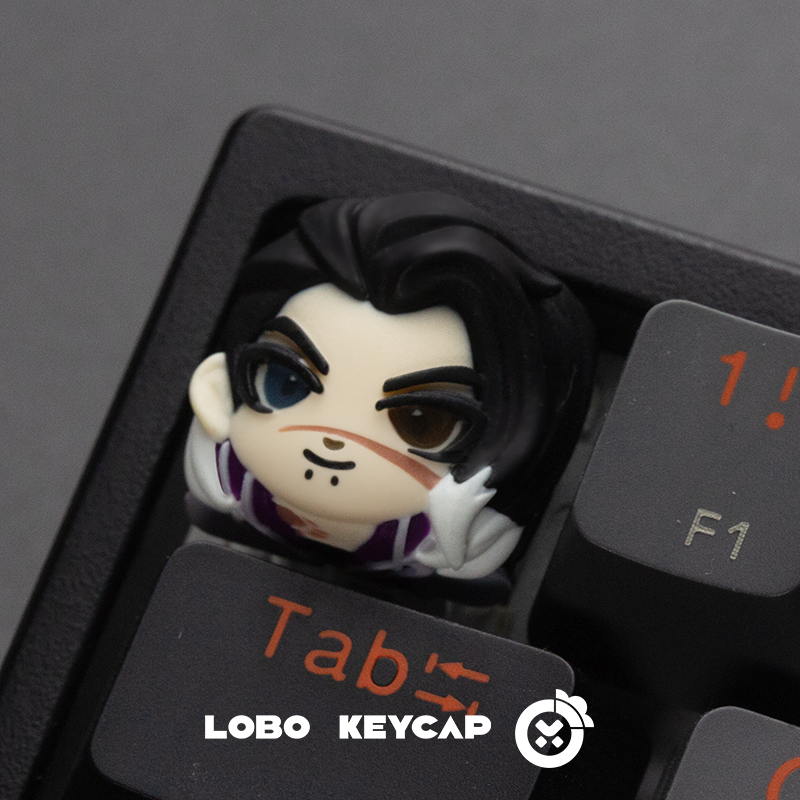 VALORANT keycaps Sage.Phoenix.Omen.Killjoy.artisankeycaps， Resin colored keycaps