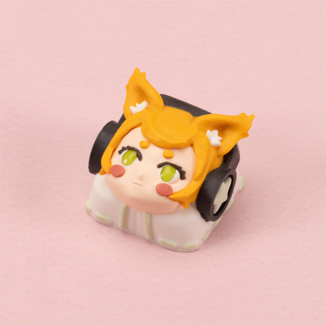 Plush rock girl group Rock Doll resin personalized keycaps, customized handmade DIY resin keycaps