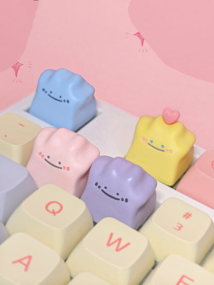 Ditto resin personalized keycaps, artisankeycaps， Anime keycaps, keyboard decorative keycaps