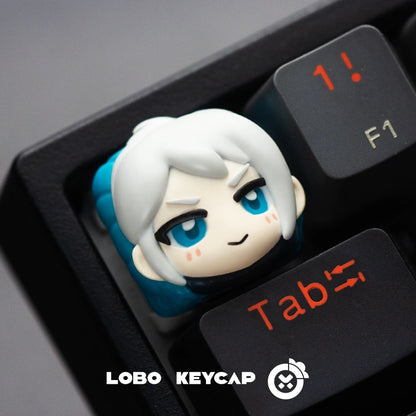 VALORANT keycaps Sage.Phoenix.Omen.Killjoy.artisankeycaps， Resin colored keycaps