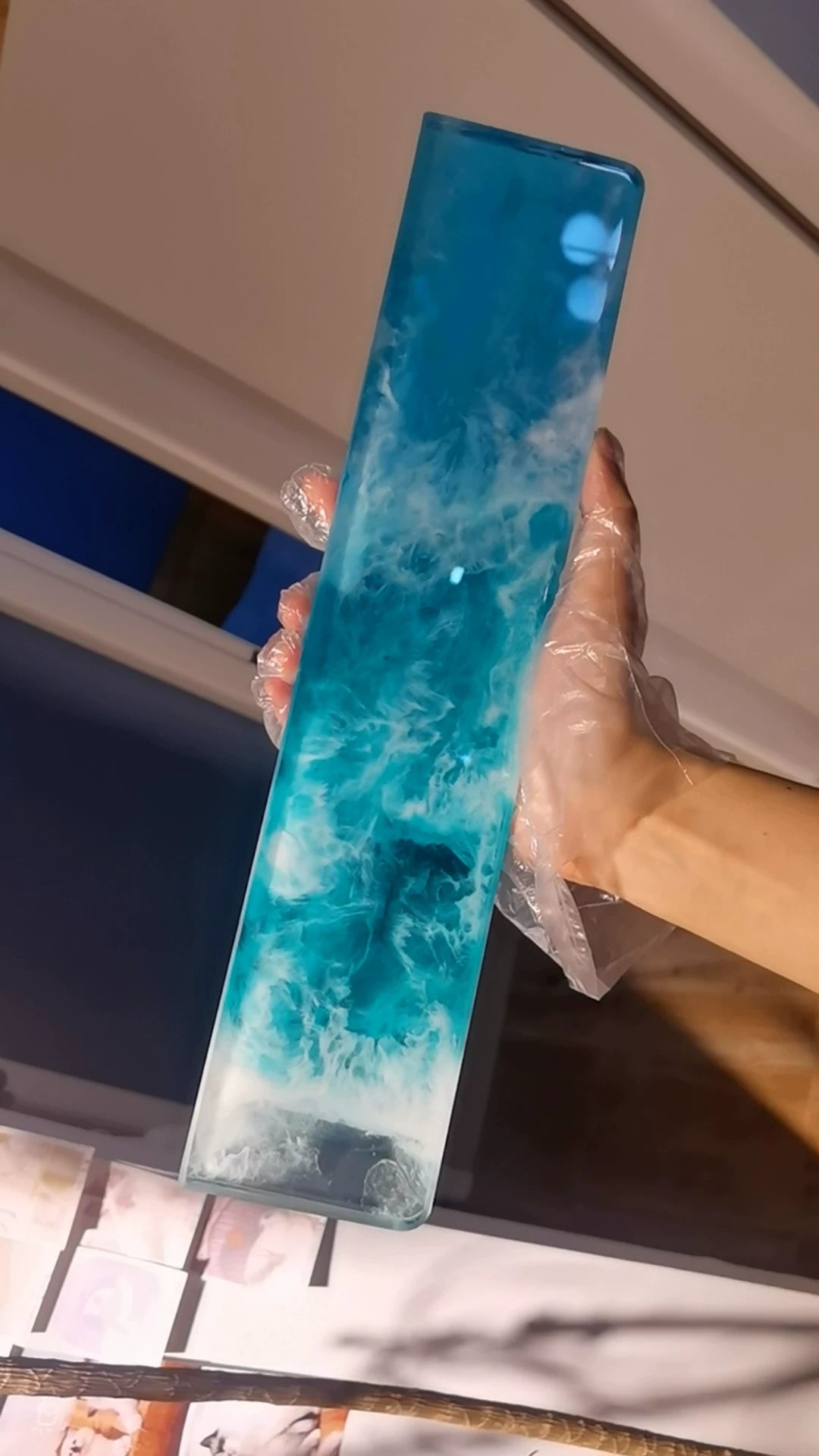 Wave theme, keyboard resin handle, palm rest, keyboard peripheral acce ...