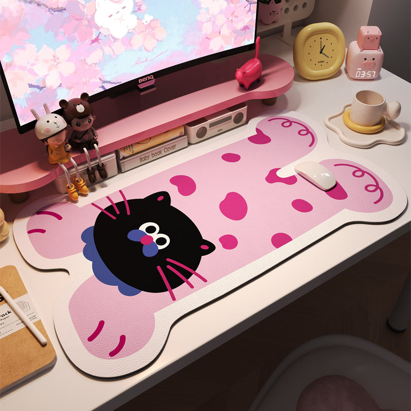 Irregular mouse pad, oversized laptop, office desktop keyboard pad, computer desk pad, customizable student desk pad