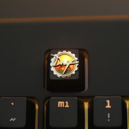 DNF Dungeon&amp;Fighter game peripheral mechanical keyboard with zinc aluminum alloy metal translucent keycaps and buttons
