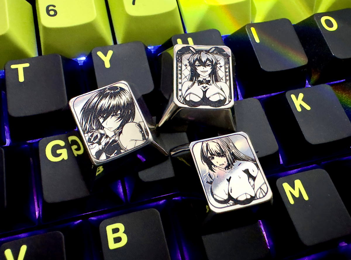 Three titanium alloy plain carvings – bobkeyboard