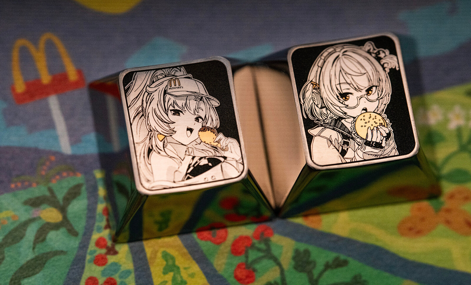 Zenless Zone Zero， Titanium alloy 1U plain carving, personalized keycaps, metal decorative keycaps