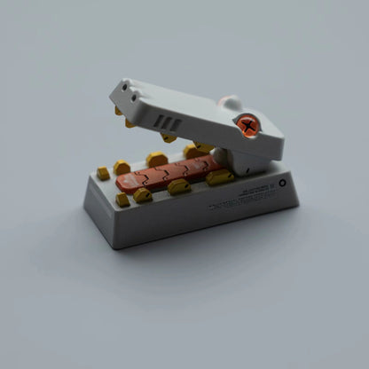 Mechanical style little crocodile.2U Backspace Key artisankeycaps， Mouth can be opened and closed, PBT material personalized keycaps, keyboard decorative keycaps