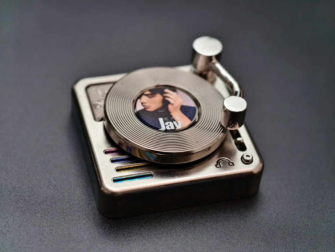 4U personalized keycaps for record players, Timascus‌，titanium alloy decorative keycaps, artistic custom keycaps