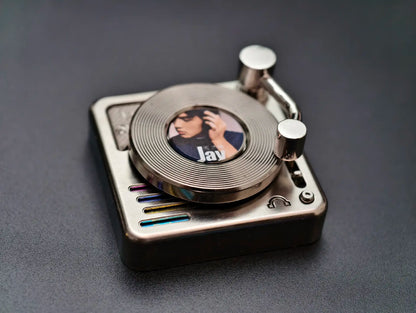 4U personalized keycaps for record players, Timascus‌，titanium alloy decorative keycaps, artistic custom keycaps
