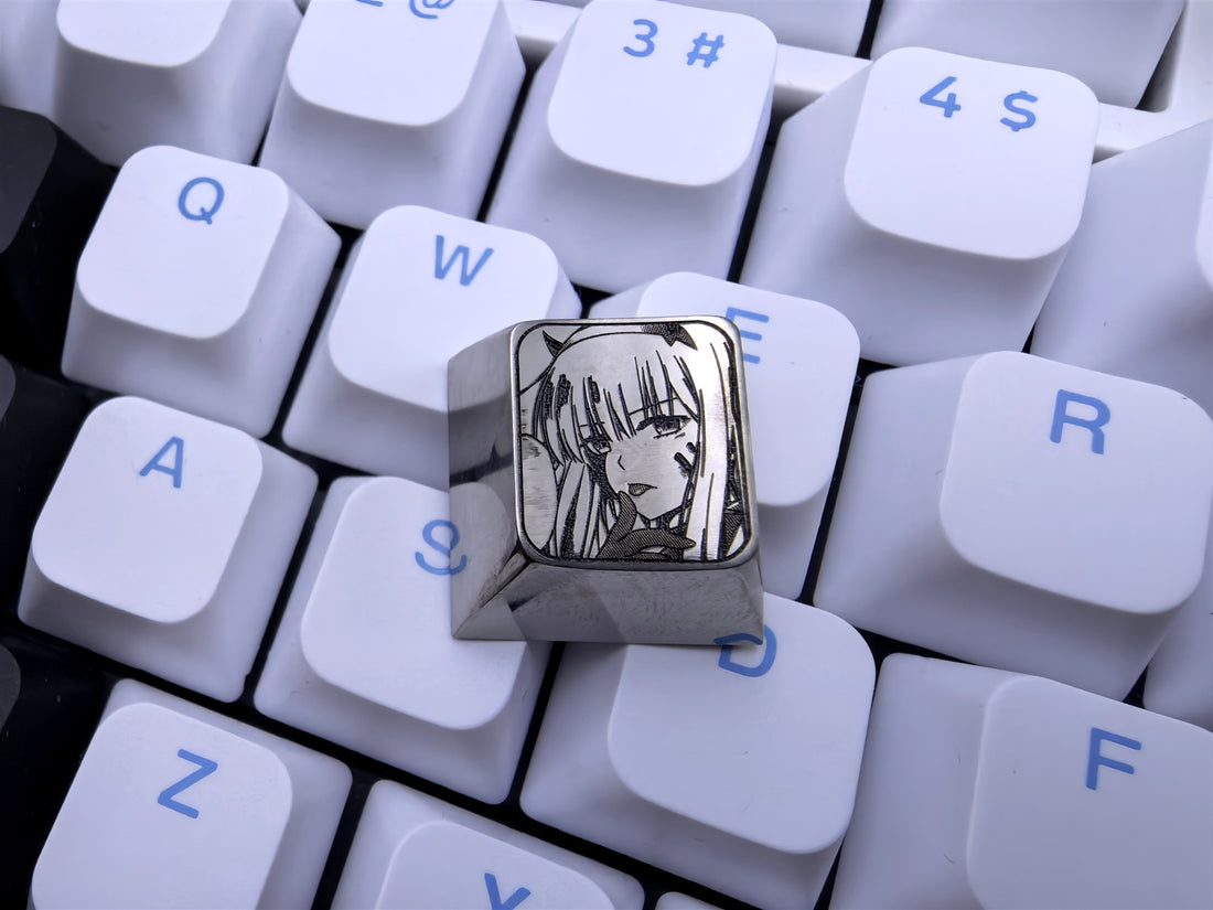 DARLING in the FRANXX， 02. Anime titanium alloy personalized keycaps, decorative keycaps