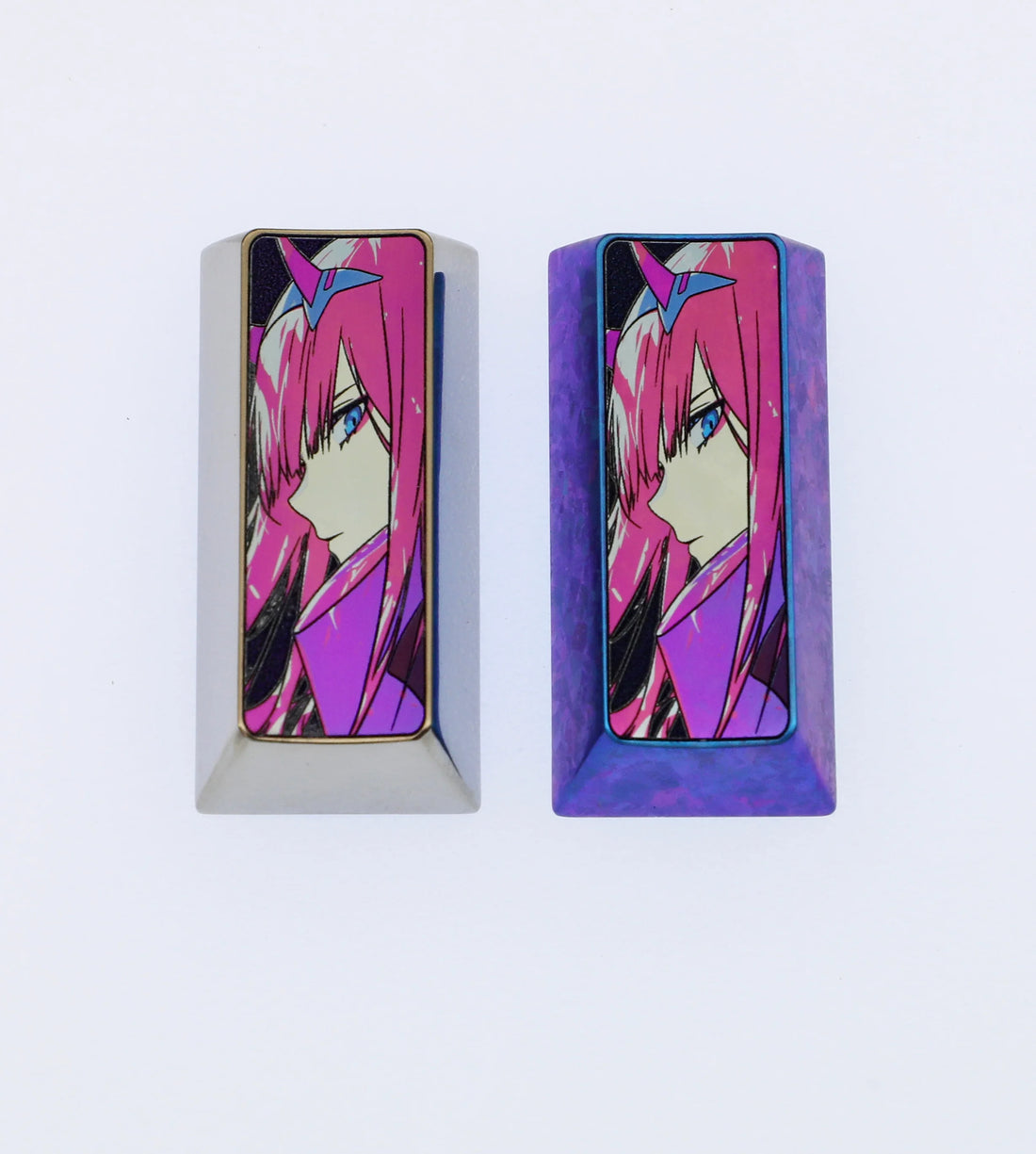 02 Vertical version enter (pad), titanium alloy carved keycaps, personalized keycaps, keyboard decorative keycaps