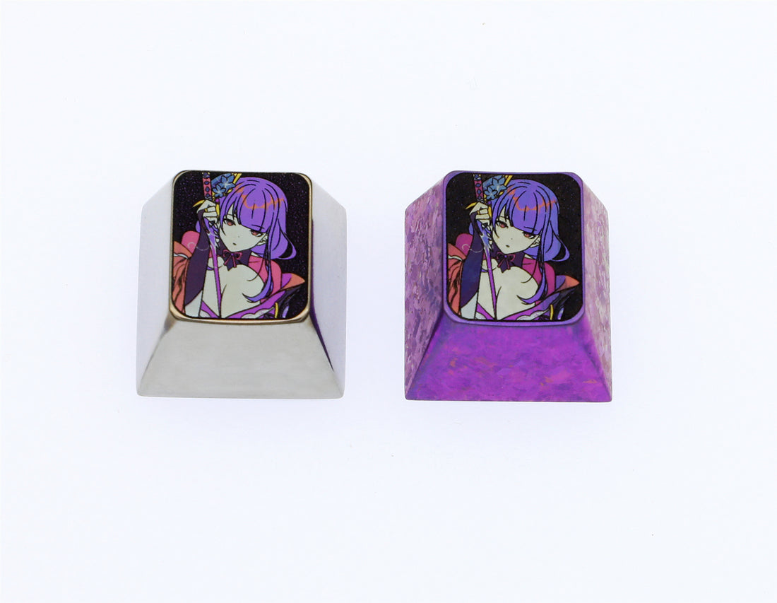Beelzebul， Titanium alloy 1U metal personalized keycap, keyboard decorative keycap