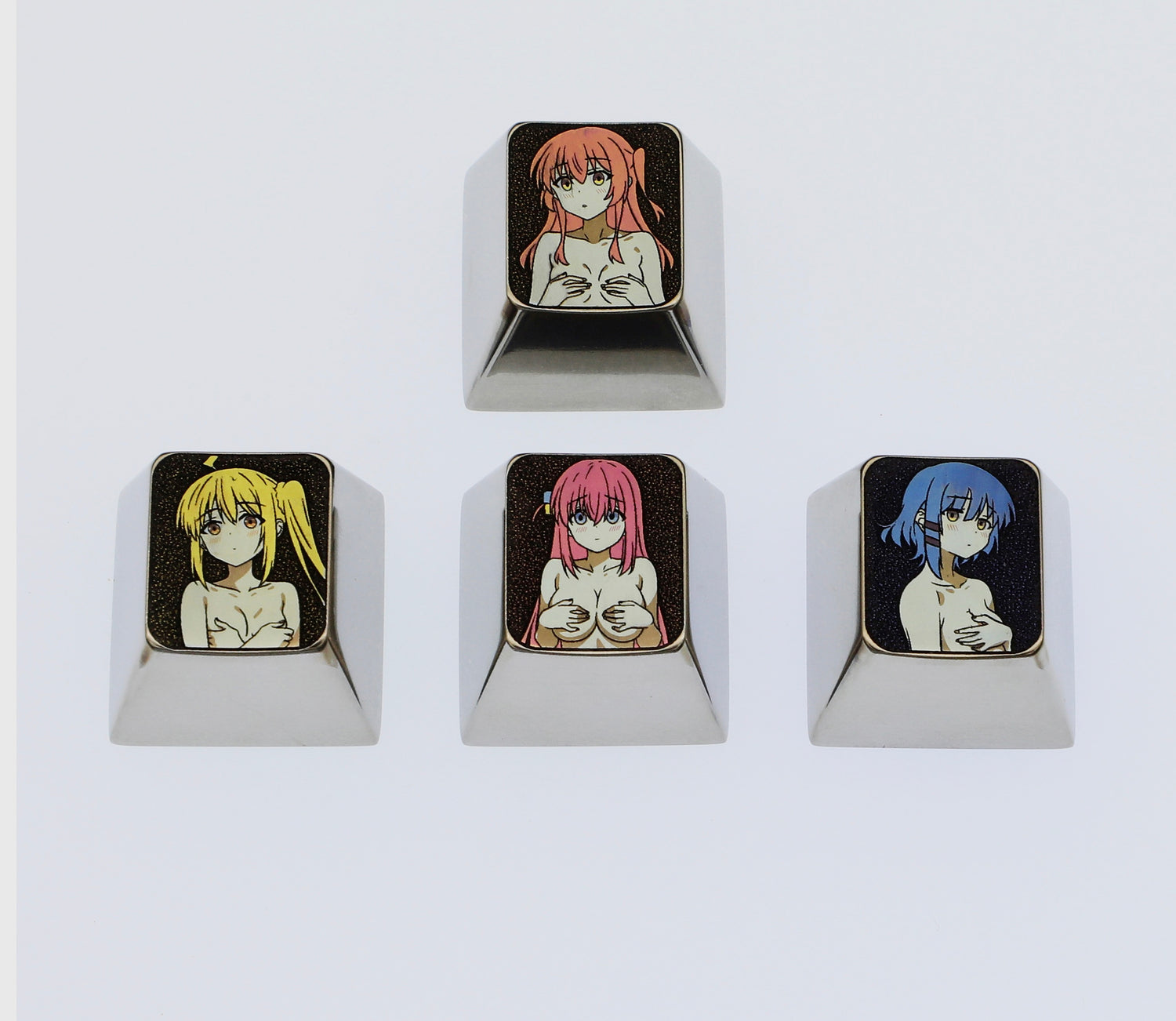 BOCCHI THE ROCK!   Directional key combination set, metal personalized keycaps, mechanical keyboard decorative keycaps