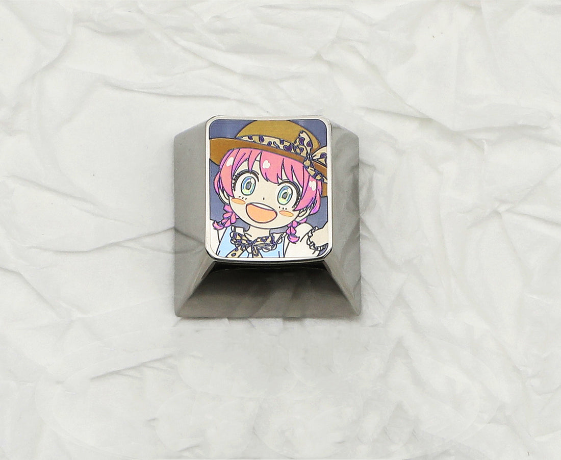 SPY × FAMILY, Anya Forger expression 1U, titanium alloy side polished. Personalized Decorative Keycaps