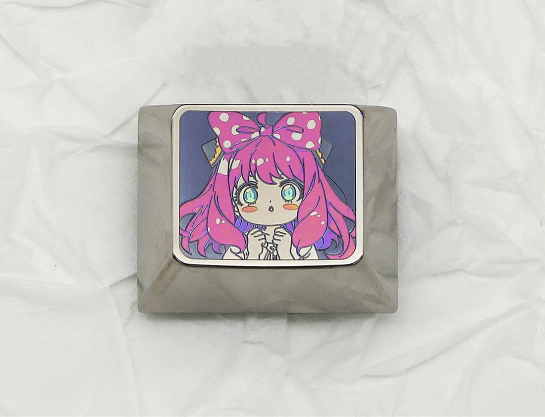 SPY × FAMILY, Anya Forger expression 1.25U, titanium alloy side polished. Personalized Decorative Keycaps