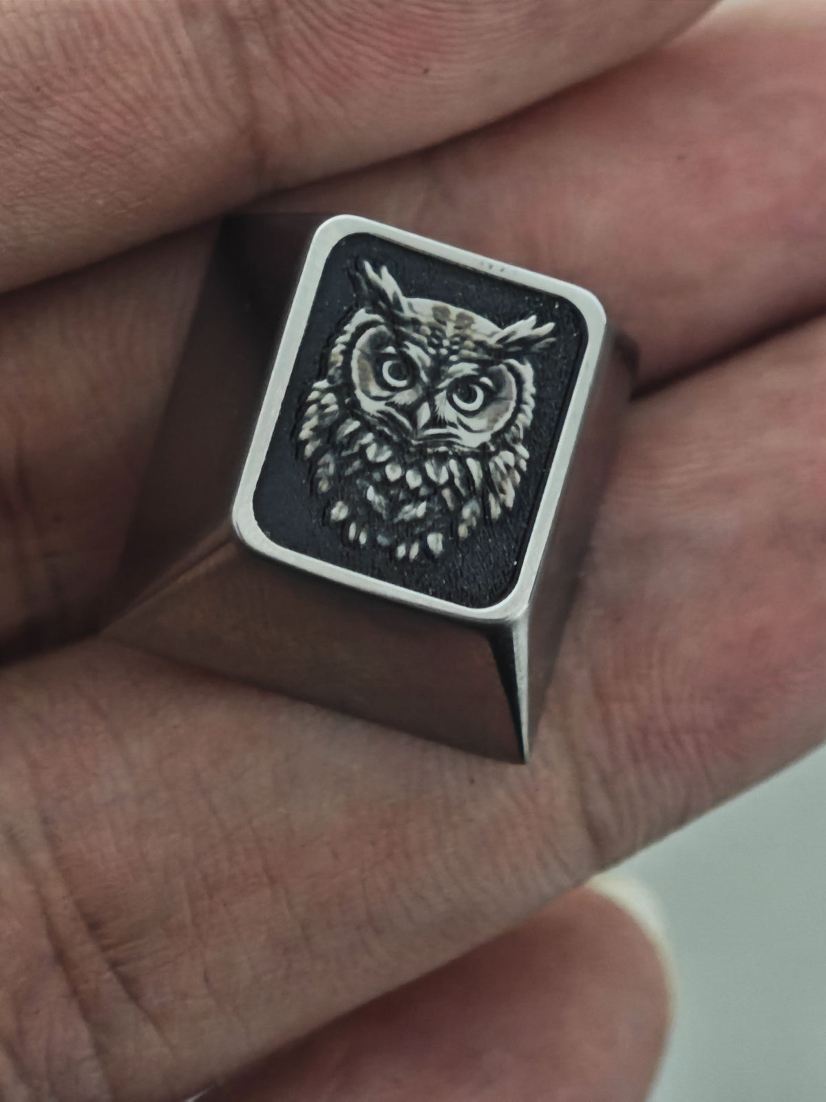 Owl series, titanium alloy embossed keycaps, personalized keycaps, dec ...