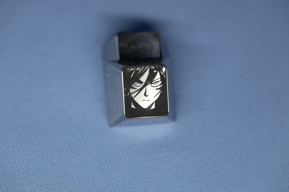 ONE PUNCH-MAN， Titanium alloy personalized keycaps, 1U metal decorative keycaps, keycaps around anime and game characters