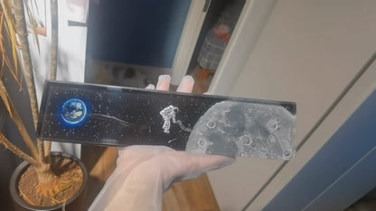 Astronaut theme, Keyboard holder, Handmade custom resin hand support, keyboard accessories
