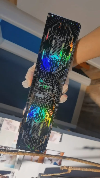 Colorful circuit board, mechanical neon style, keyboard resin handle, palm rest, keyboard peripheral accessories