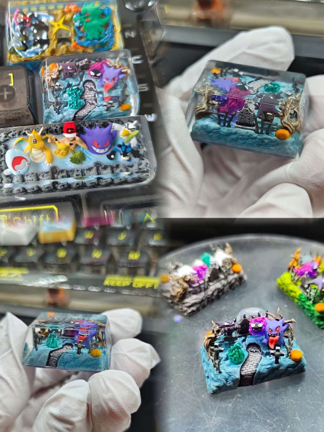 Resin personalized keycaps, Pok é mon, gengar，artisankeycaps