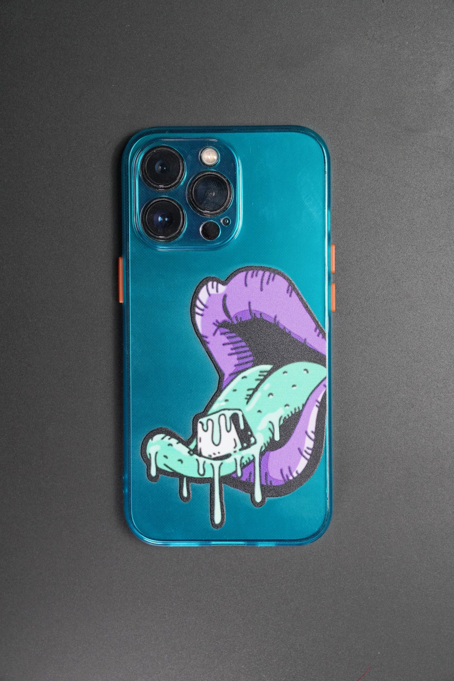 tongue keycap Transparent phone case