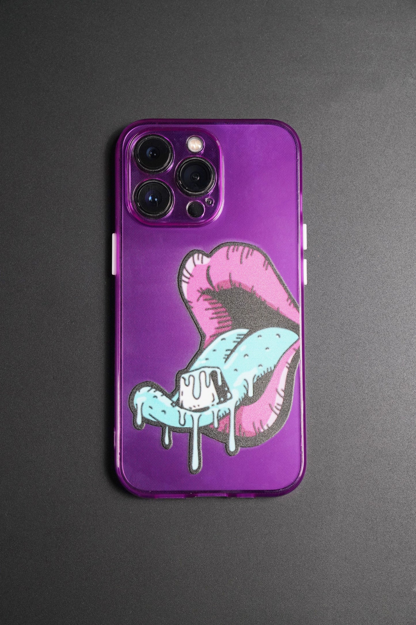 tongue keycap Transparent phone case